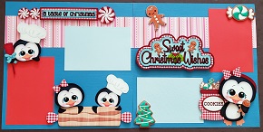 A taste of Christmas penguin Page Kit