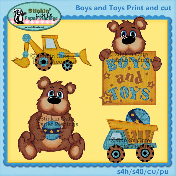 (S) Boys n Toys Print and Cut