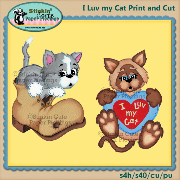 I Luv my Cat Print & Cut