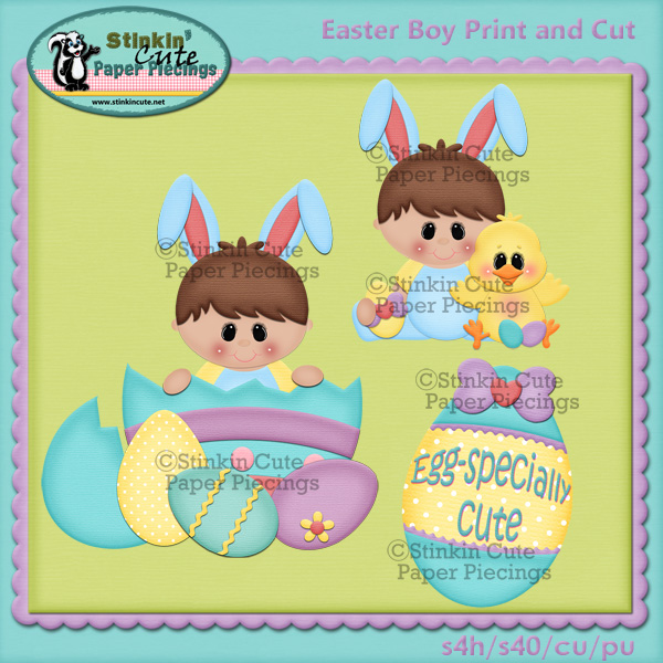 (S) Easter Boys Print and Cut