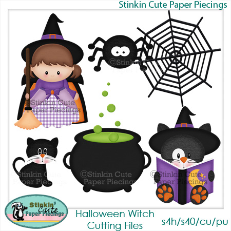 Halloween Witch Cutting File Set