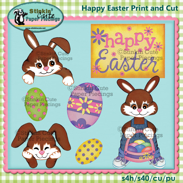 (S) Happy Easter Print and Cut