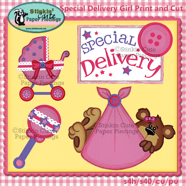 (S) Special Delivery Girl Print and Cut