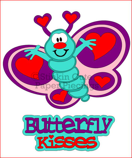 Butterfly Kisses Cutting File Set