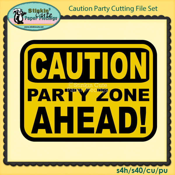 Caution Party Cutting File Set