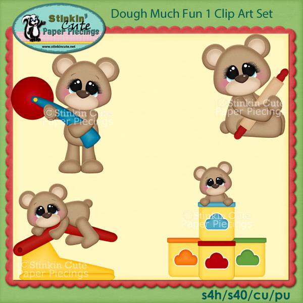 Dough Much Fun 1 Clip Art Set