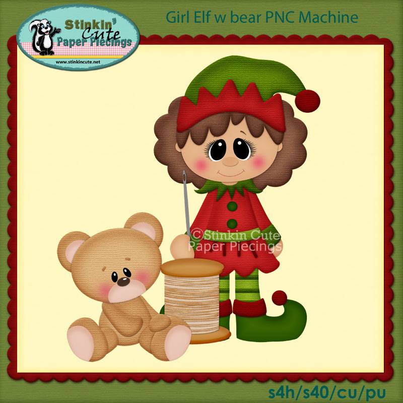 Girl Elf w bear PNC Machine