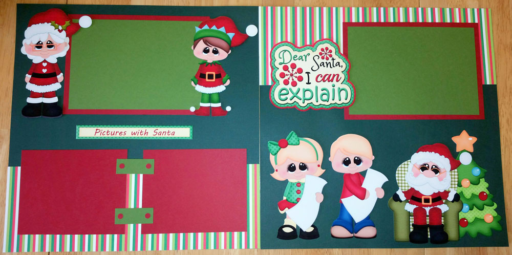Pictures with Santa Brunette Page Kit