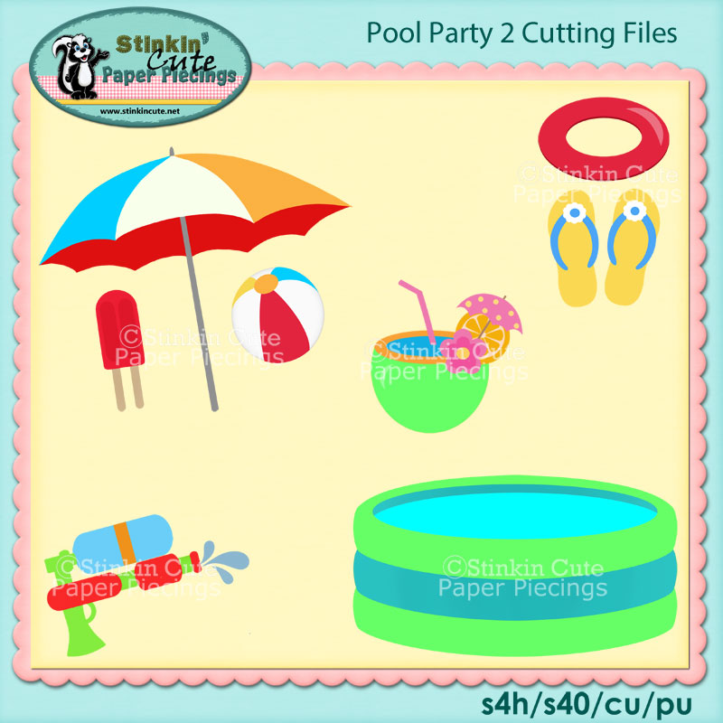 Pool Party 2 Cutting File Set