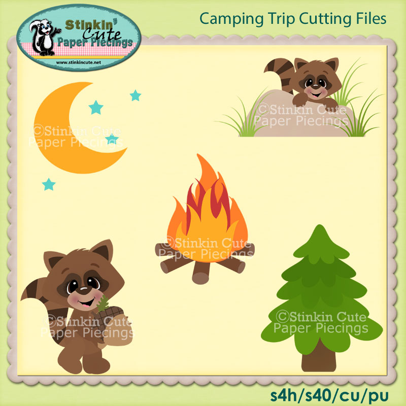 Camping Trip Cutting File Set