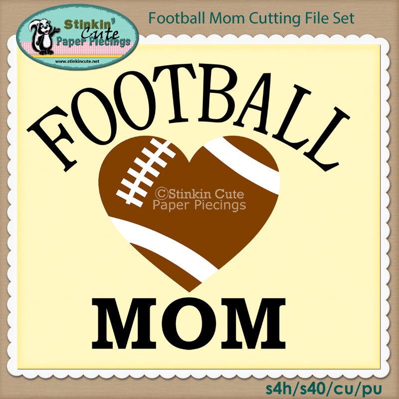 Football Mom Cutting File Set