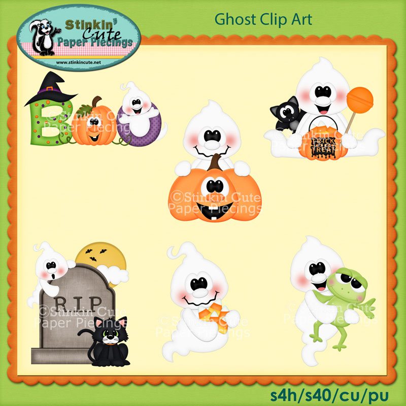 Ghost Clip Art Set