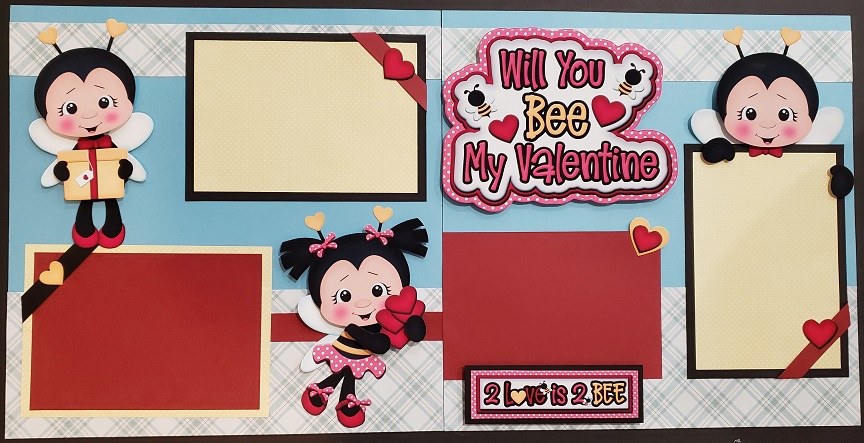 Will you be my Valentine bees page kit