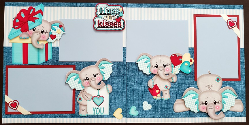 Hugs n Kisses Elephant Boy Page Kit