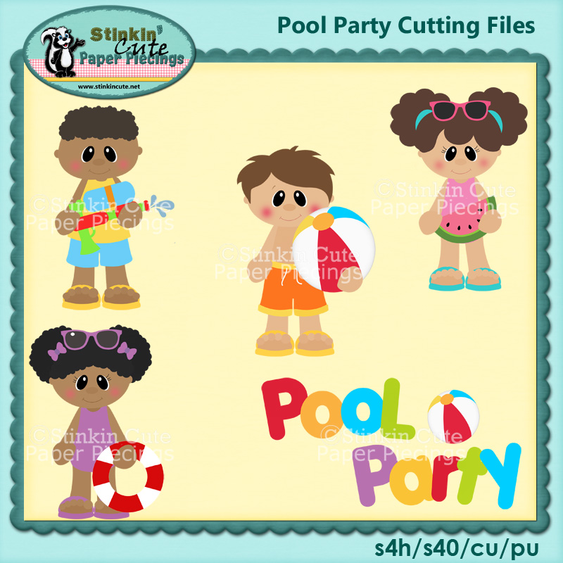 Pool Party Cutting File Set