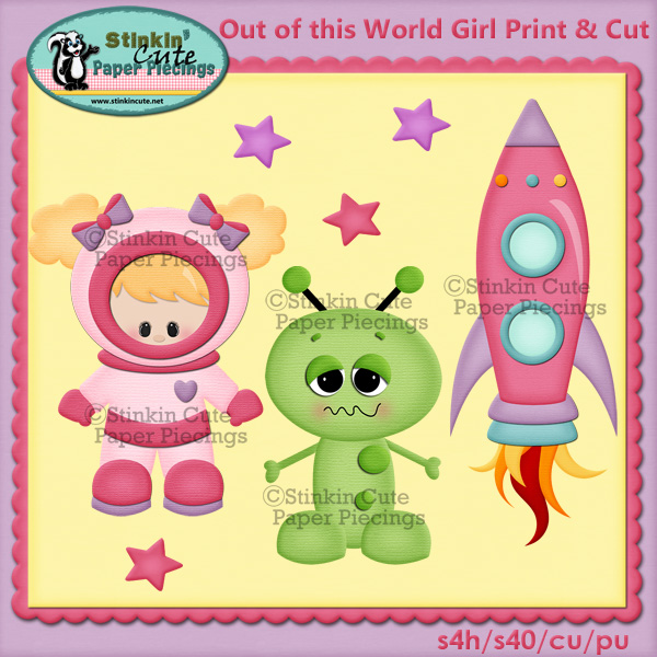 Out of this world girls Print & Cut