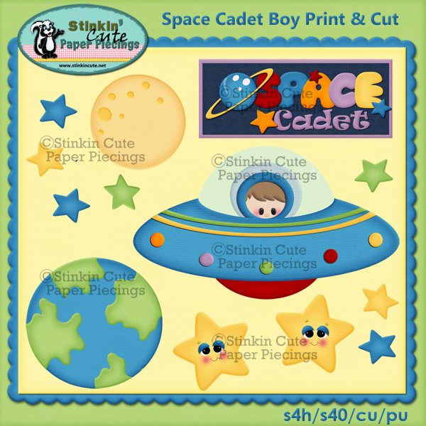(S) Space cadet (boy) Print and Cut