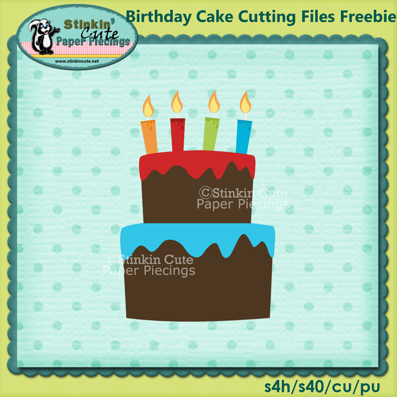 Birthday Cake Cutting File Freebie