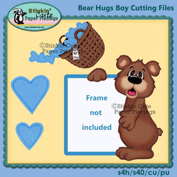 Bear Hugs Boy Cutting File Set