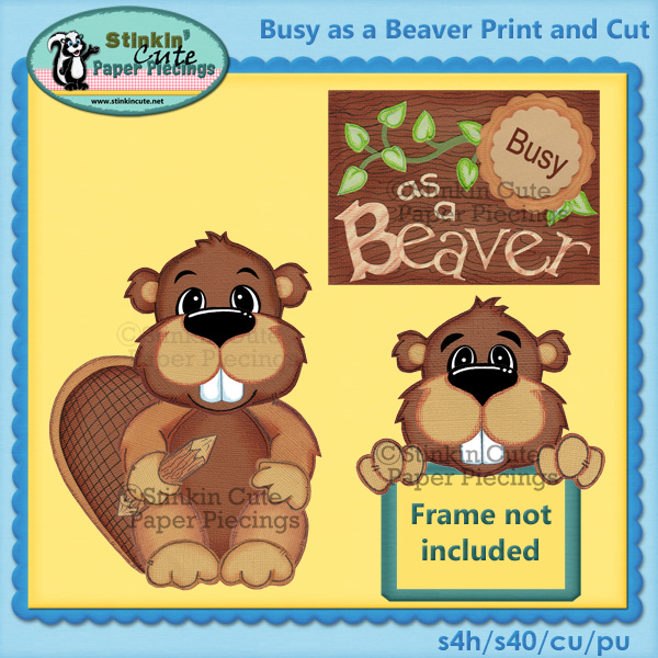 (S) Busy as a Beaver Print and Cut