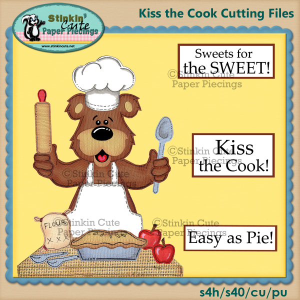 Kiss the cook Cutting Files