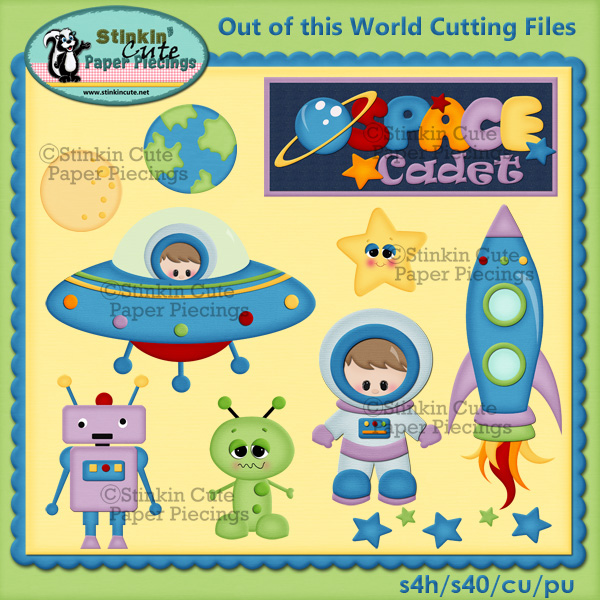 Out Of This World Boy Cutting File Set